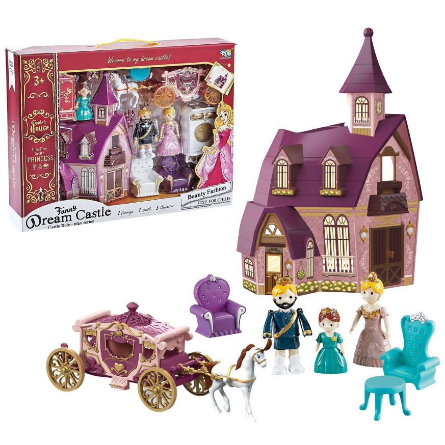 Κάστρο Μικρό Με Άμαξα & Έπιπλα Σε Κουτί 37×6,5×28εκ. Toy Markt 77-1199 – Toy Markt – 77-1199